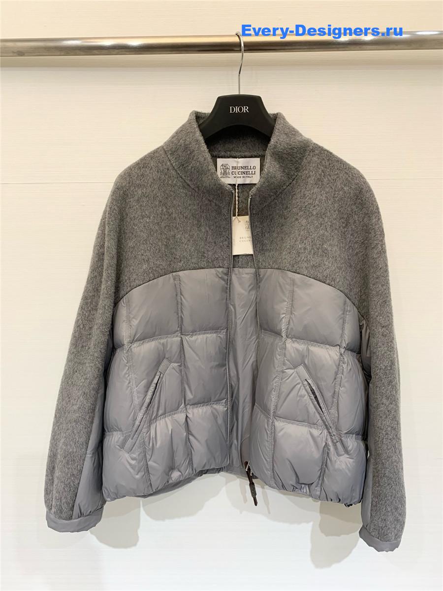 BC Grey Down Wool Jacket