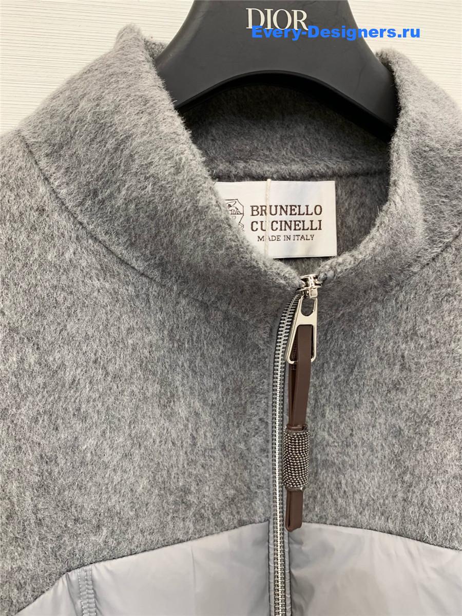 BC Grey Down Wool Jacket
