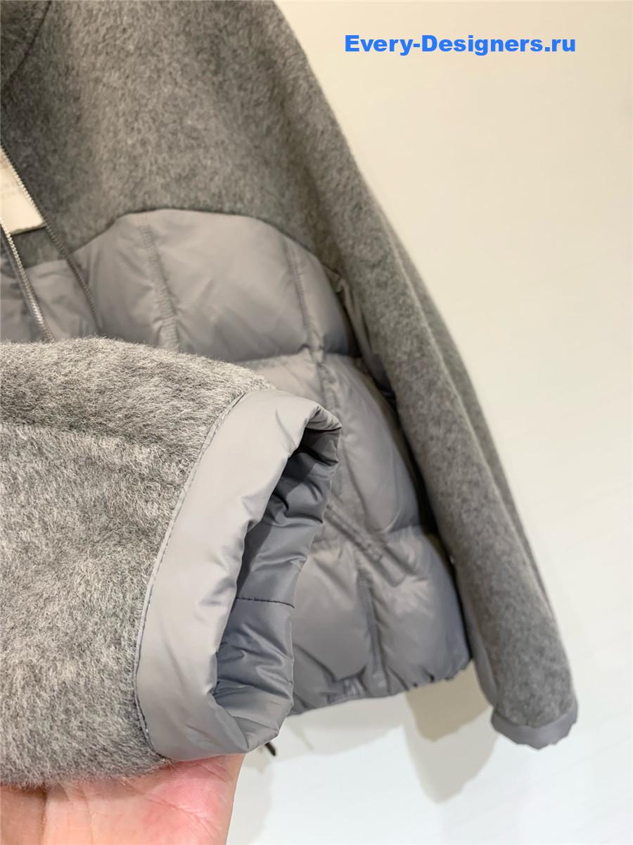 BC Grey Down Wool Jacket