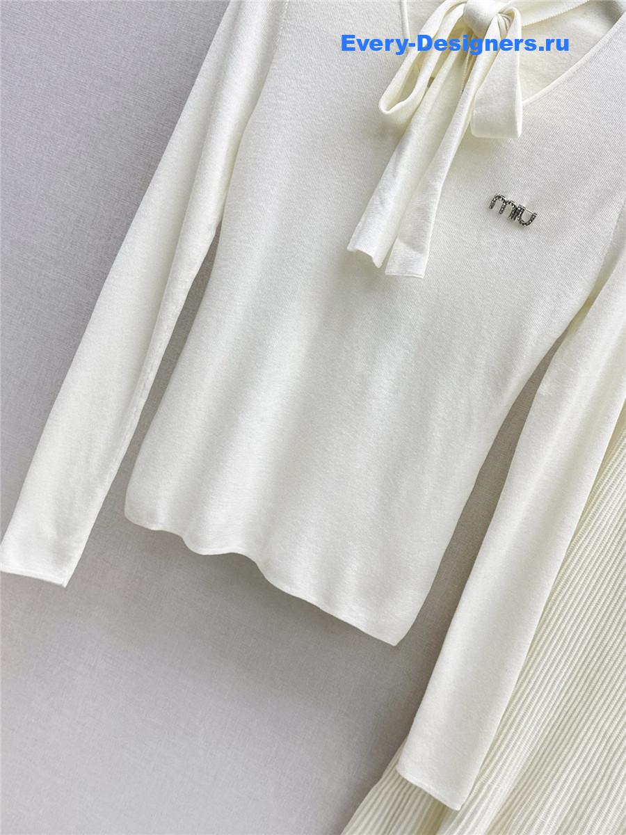 Miu Miu Knitted Skirt Set