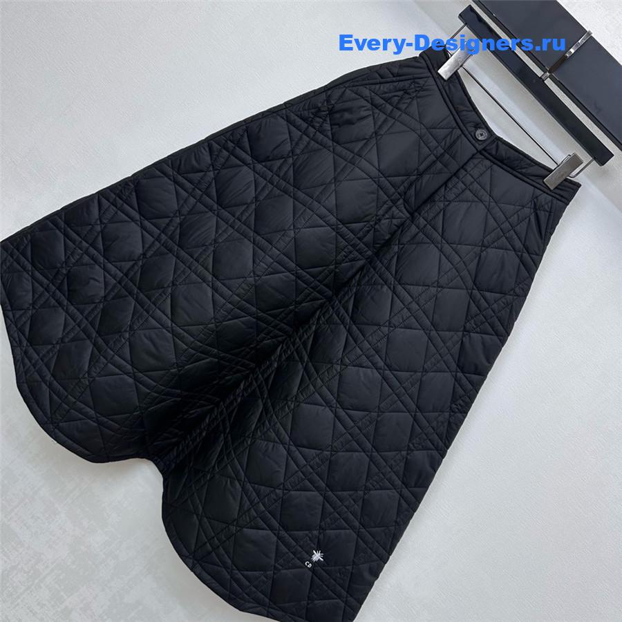 D10r quilted pocket midi skirt