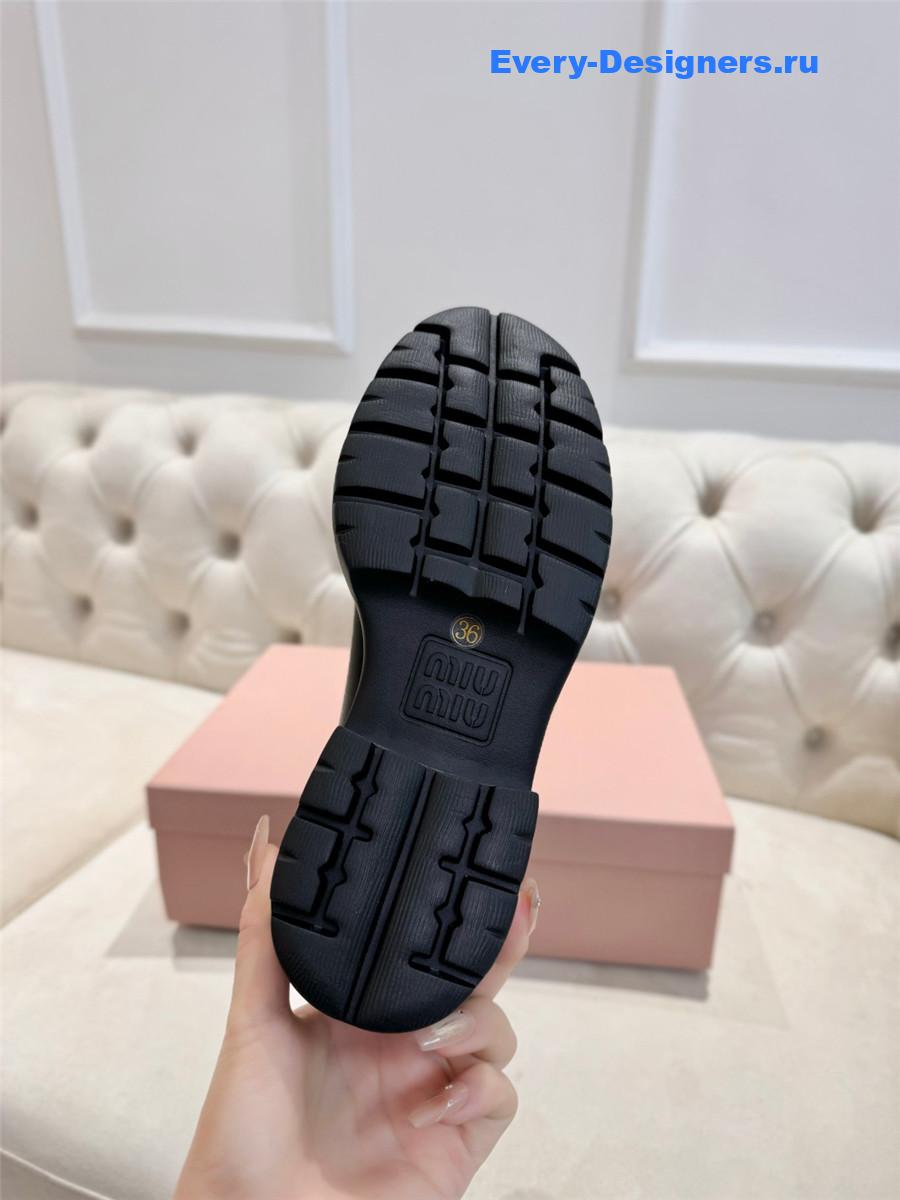 Miu Miu Black Leather Boots