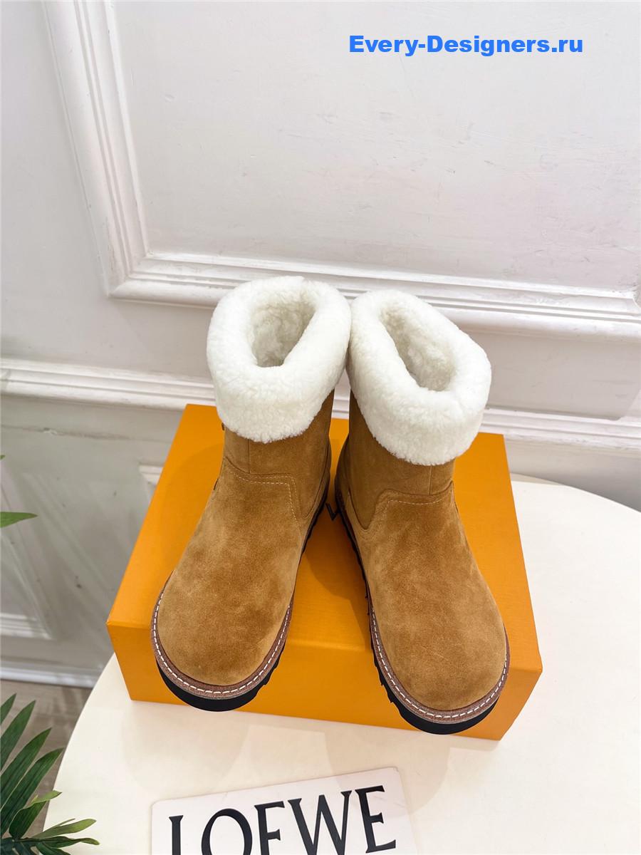 l0vis Vvtt0n suede calfskin shearling ankle boot