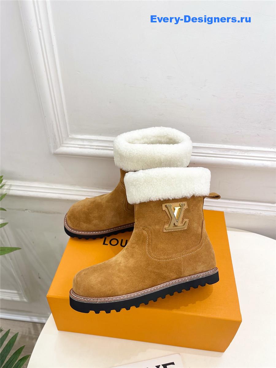 l0vis Vvtt0n suede calfskin shearling ankle boot