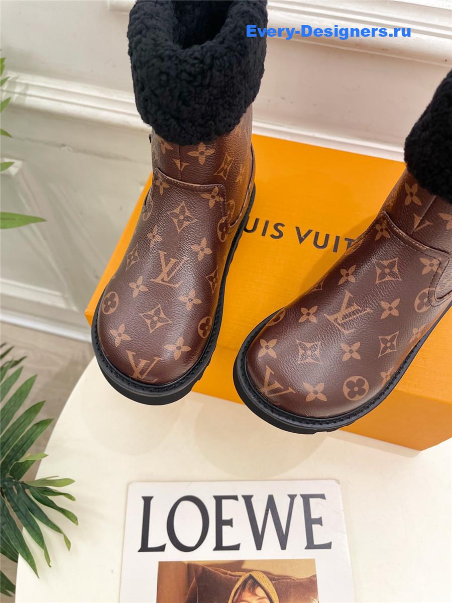 l0vis Vvtt0n lv aspen monogram platform ankle boot