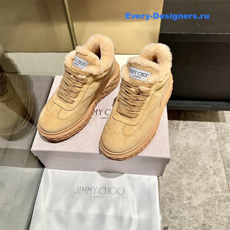 j1m*y ch00 brown D1am0nd maxi sneakers