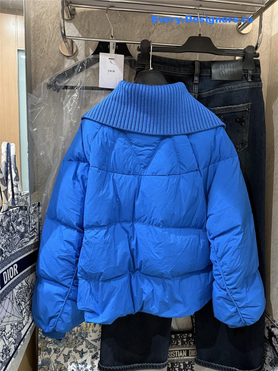 D10r cd blue wool collar down jacket
