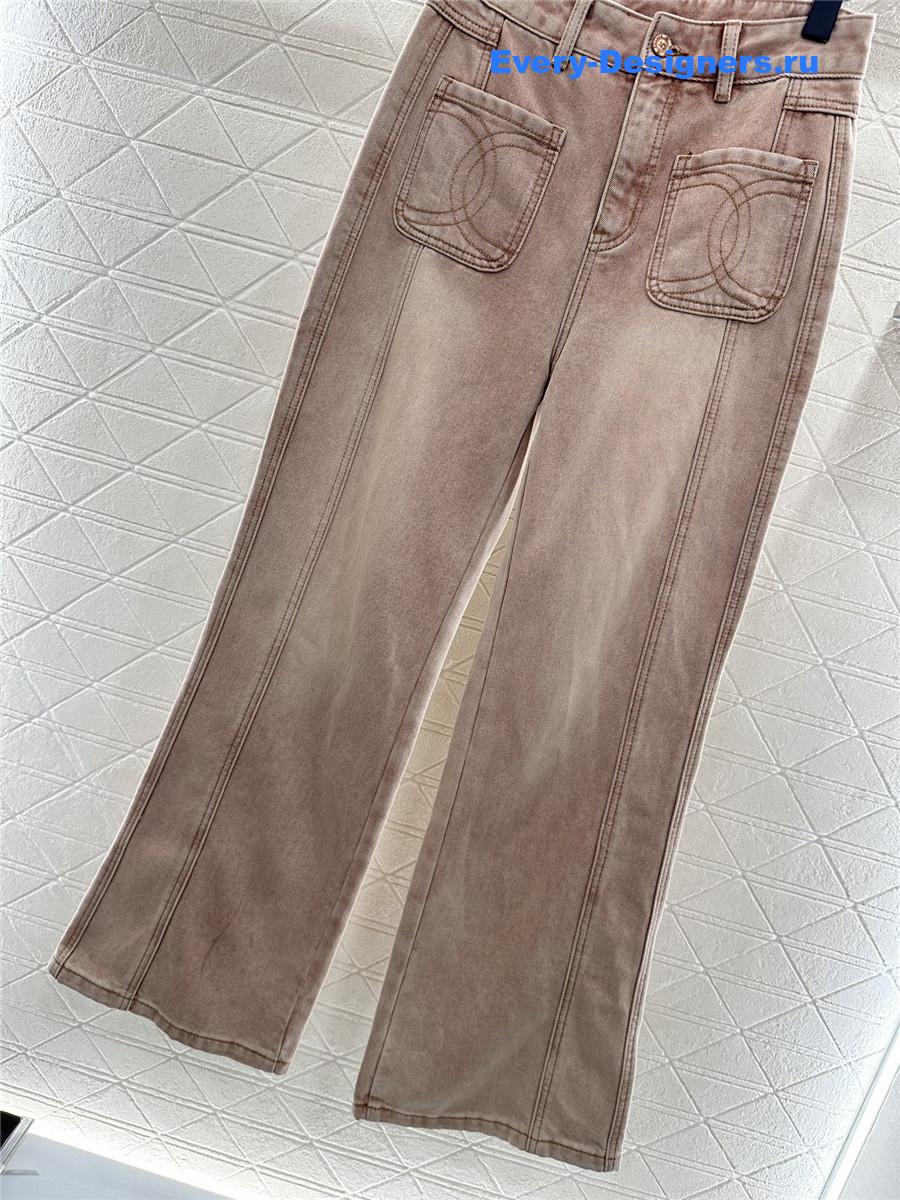 Ch**el pink straight jeans
