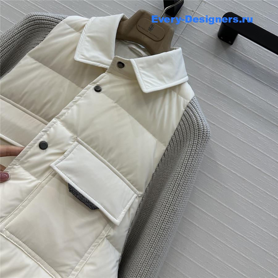 BC Woman Ivory Cotton Down Jacket