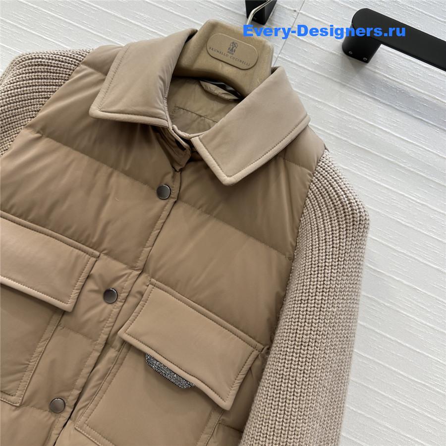 BC Woman Brown Cotton Down Jacket