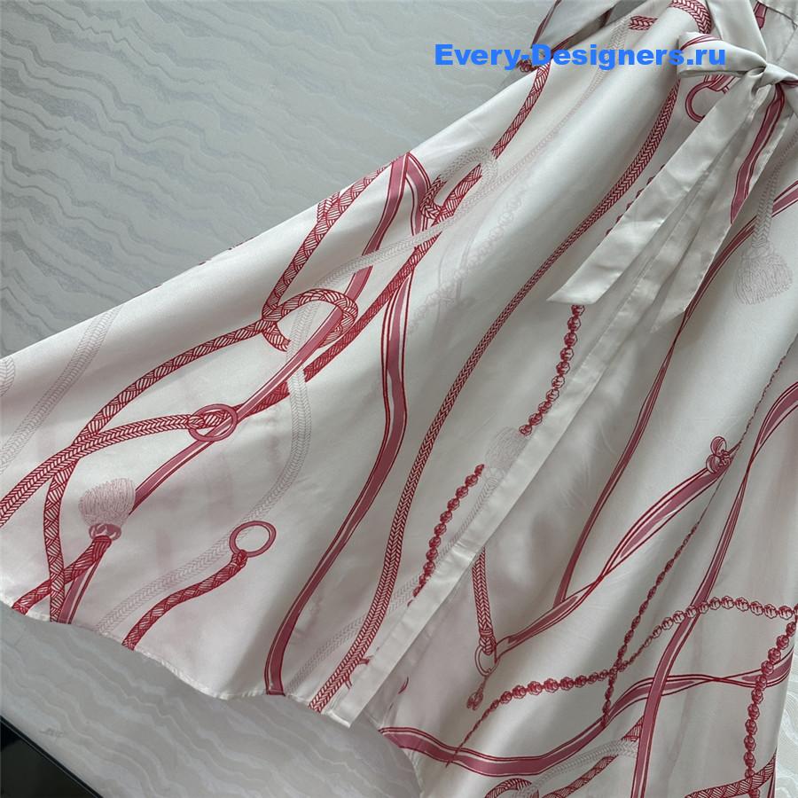 H**me5 pink silk twill maxi dress