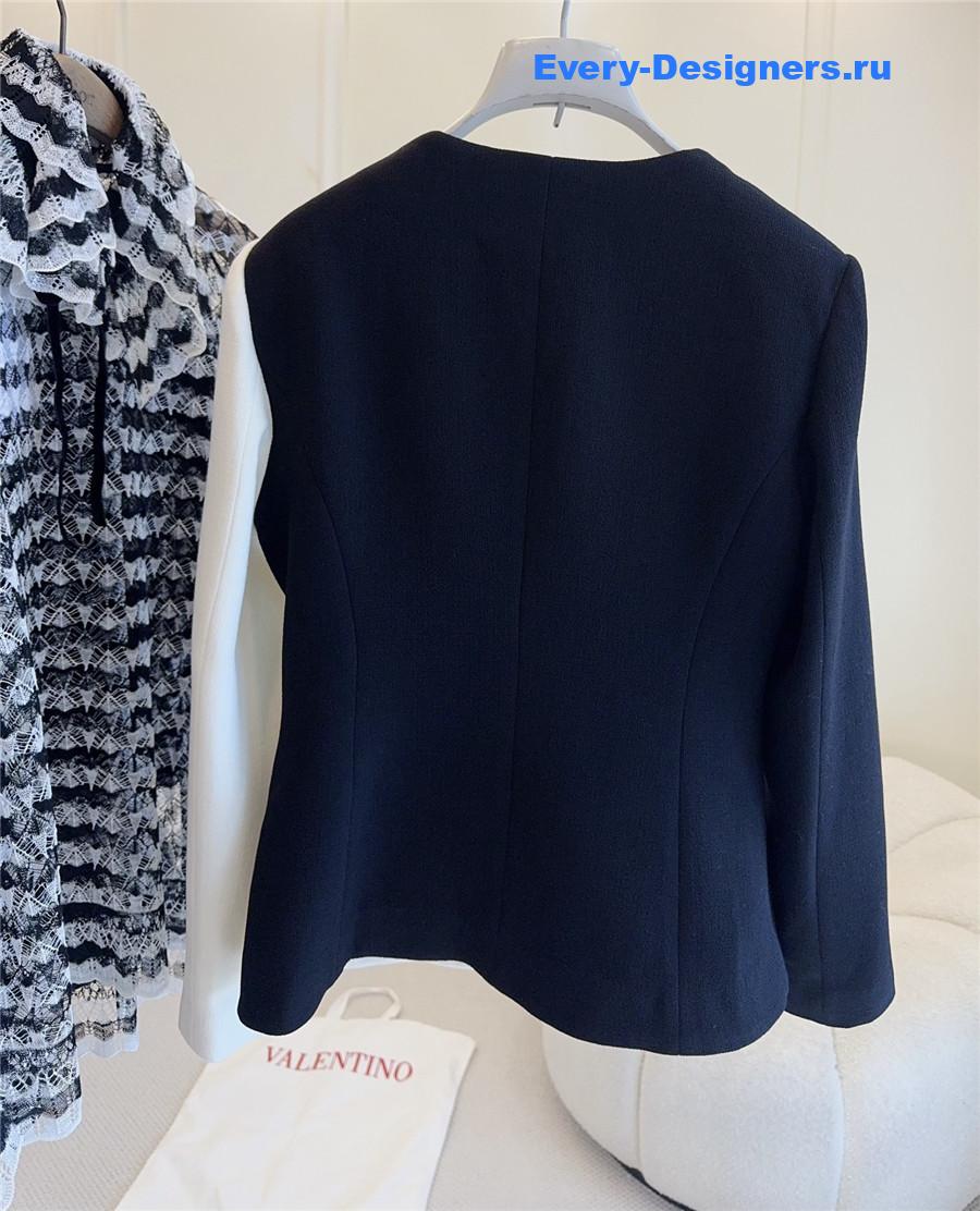 Va1e*ntin0 garavani bow-embellishment blazer