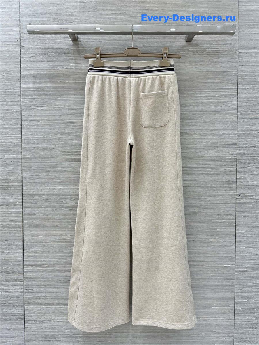 Miu Miu Beige Hooded Jacket Trousers Set