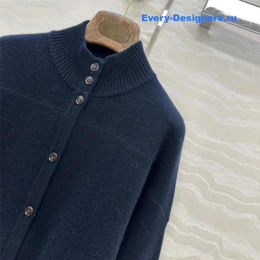 L0r0 P1ana navy button cashmere cardigan