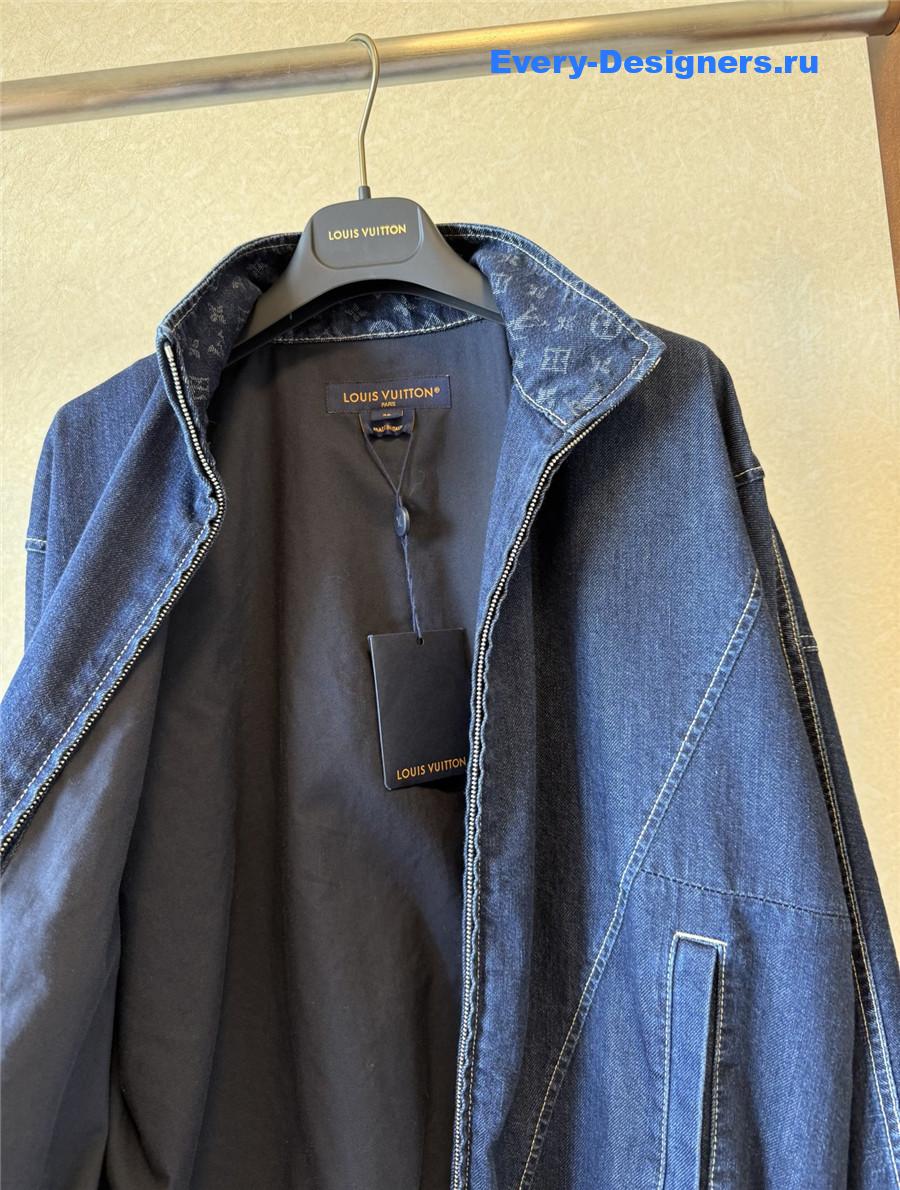 l0vis Vvtt0n blue denim zip-up jacket