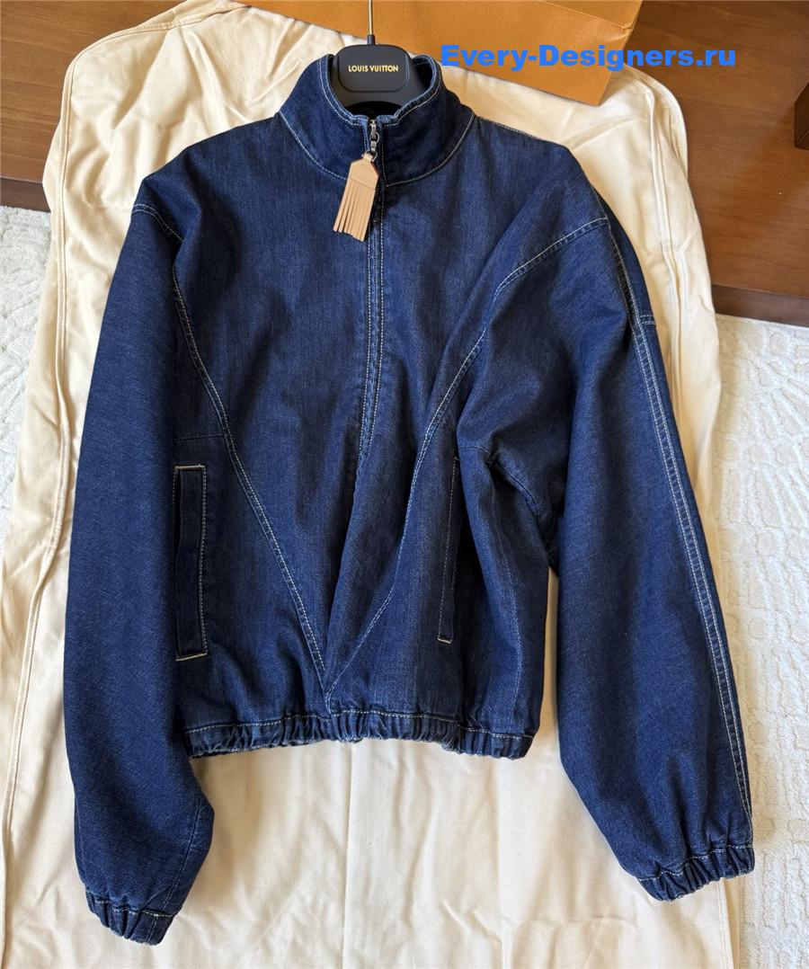 l0vis Vvtt0n blue denim zip-up jacket