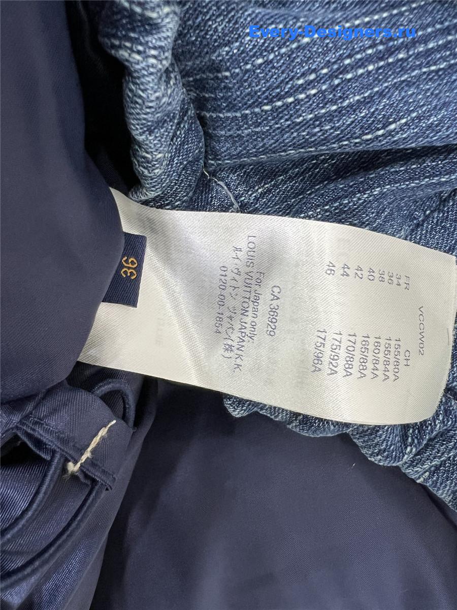 l0vis Vvtt0n blue denim down vest
