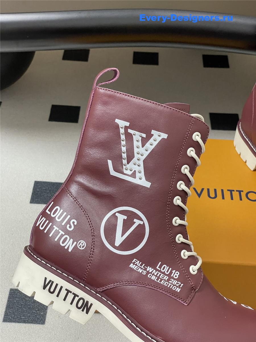 l0vis Vvtt0n side zipper platform martin boots