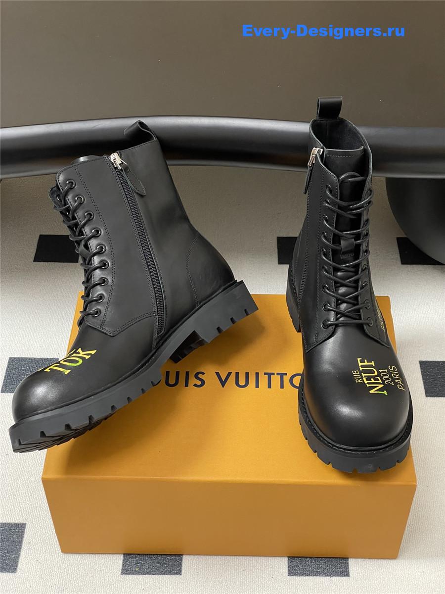l0vis Vvtt0n black side zipper platform martin boots