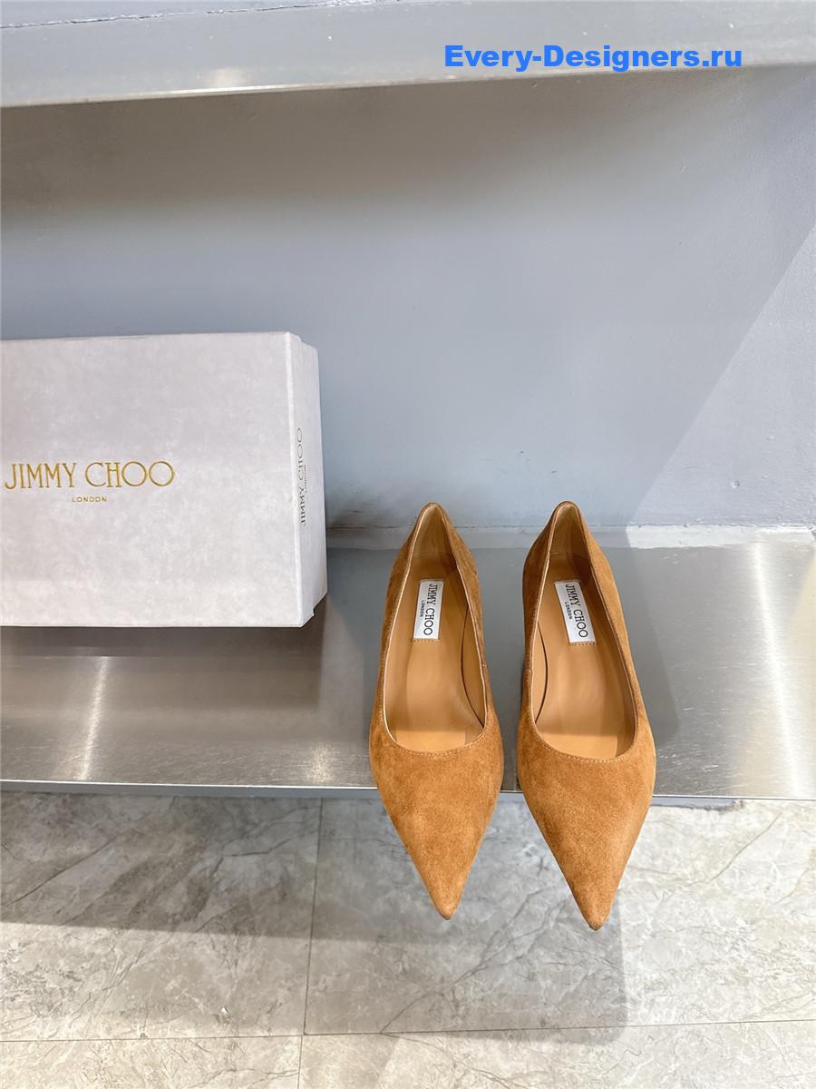 J1m*y Ch00 tan/beige pumps