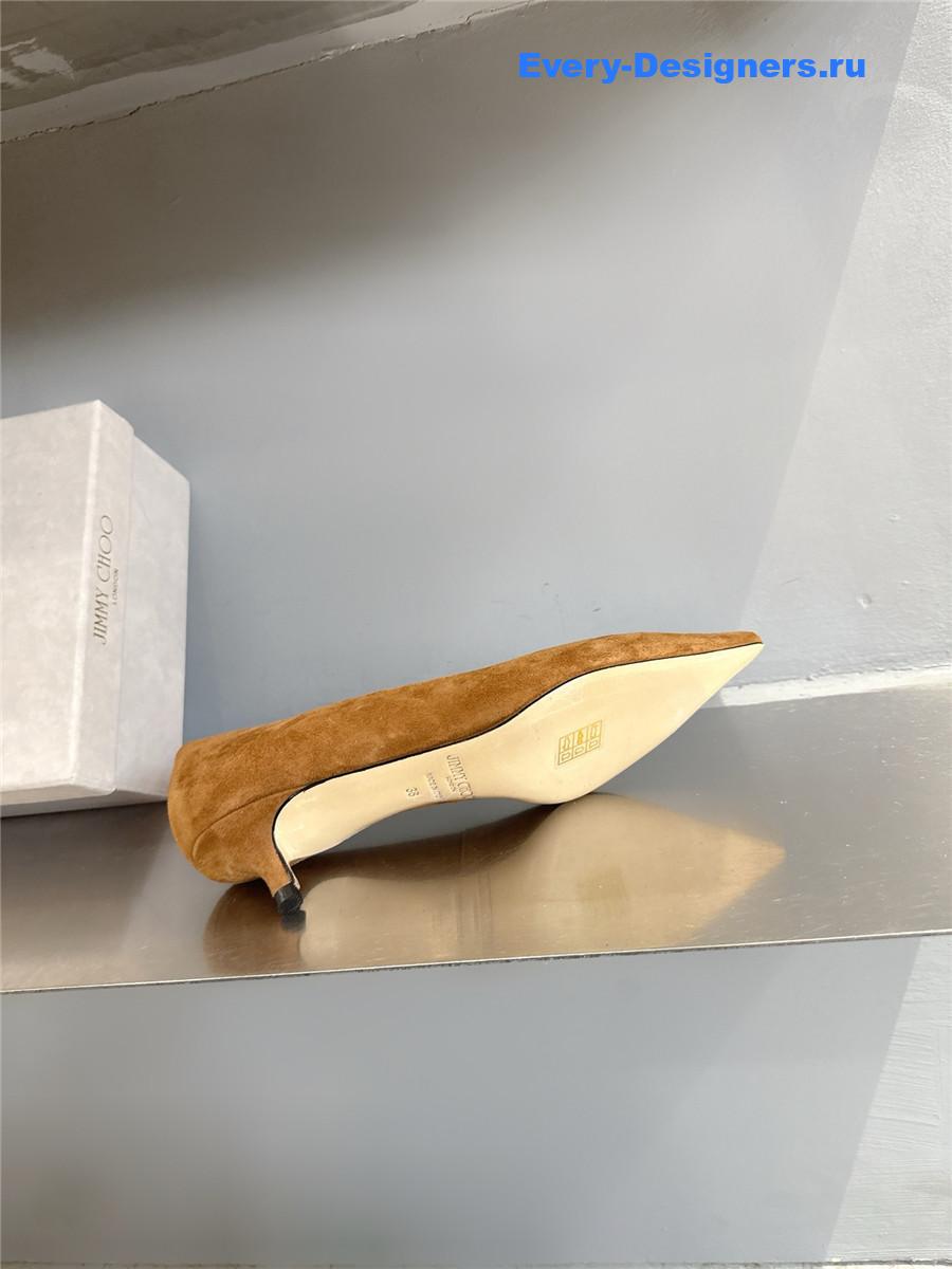 J1m*y Ch00 tan/beige pumps