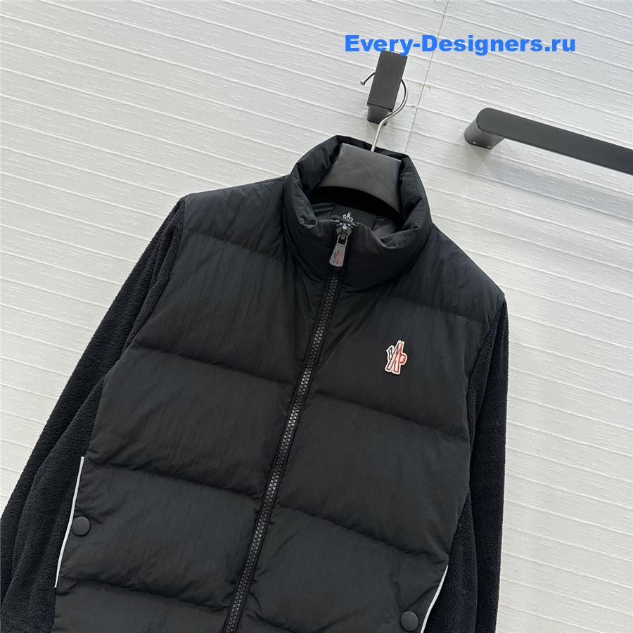 Moncler Black Grenoble Polartec Quilted zip-up Jacket
