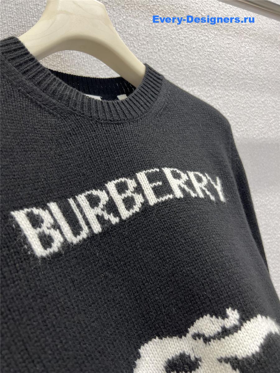 Bv*b*rry black equestrian knight sweater
