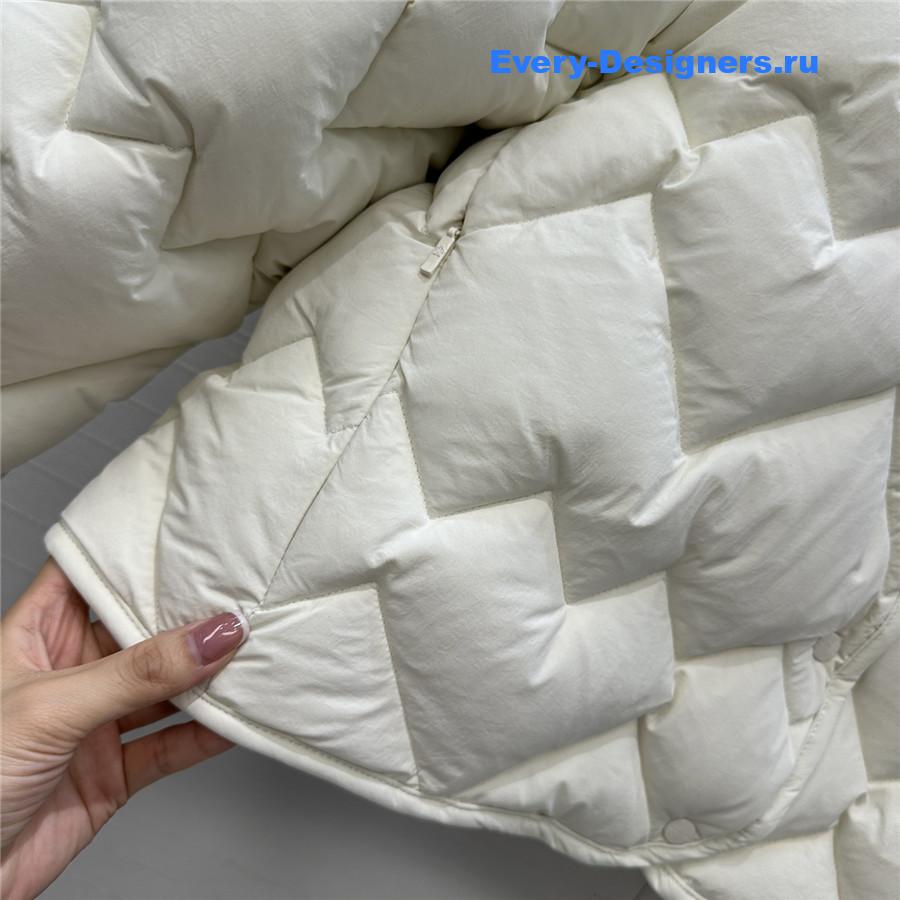 Moncler White Senevee Quilted Puffer Jacket