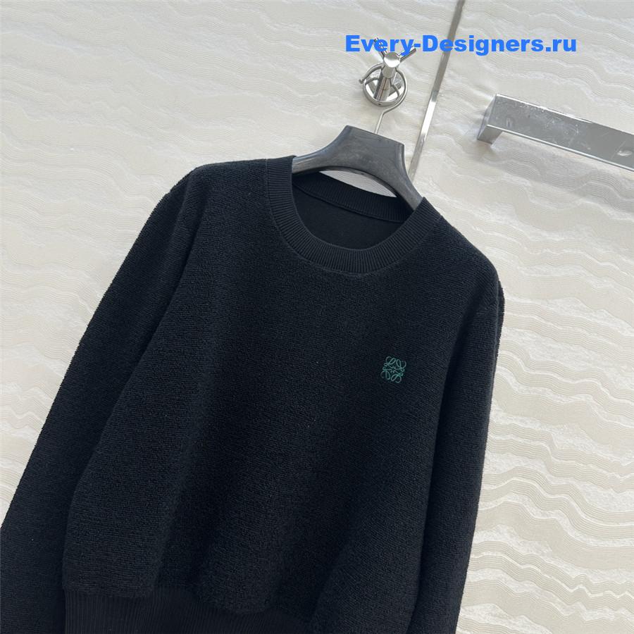 L0ew* black anagram wool sweater