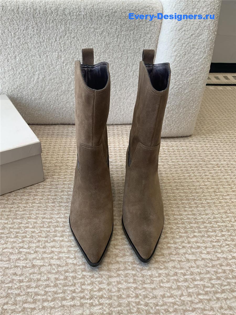 BC Brown Suede Western Cowboy Boots