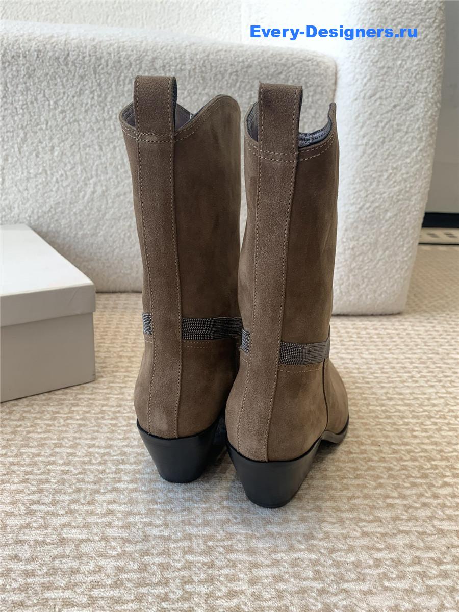BC Brown Suede Western Cowboy Boots