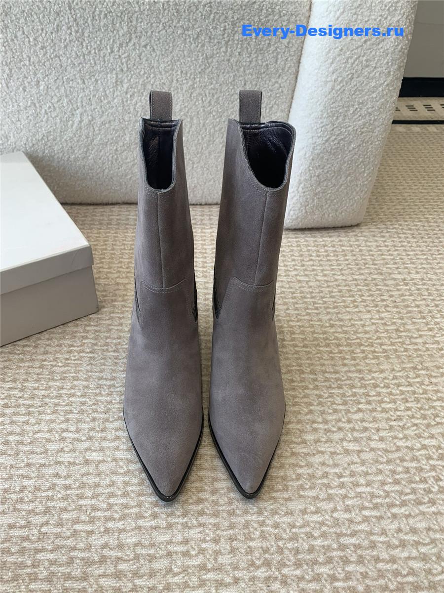 BC Grey Suede Western Cowboy Boots