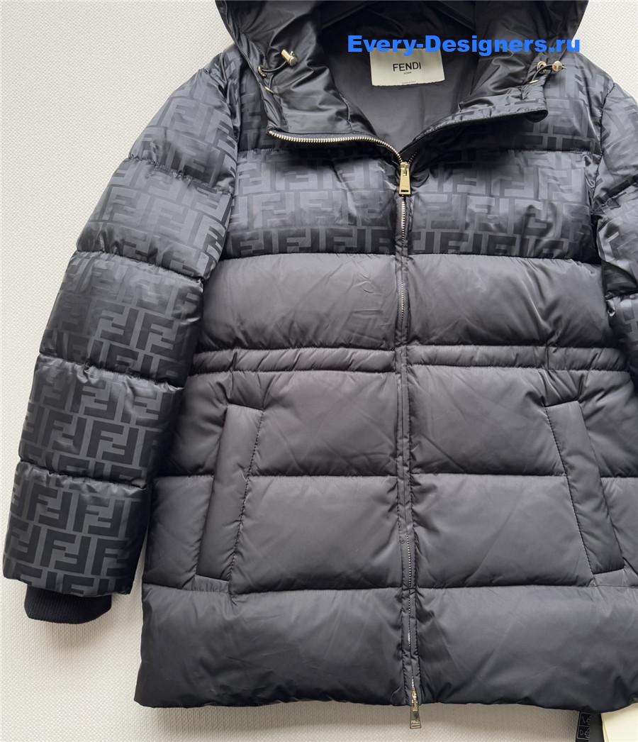 F**di ff monogram hooded jacket