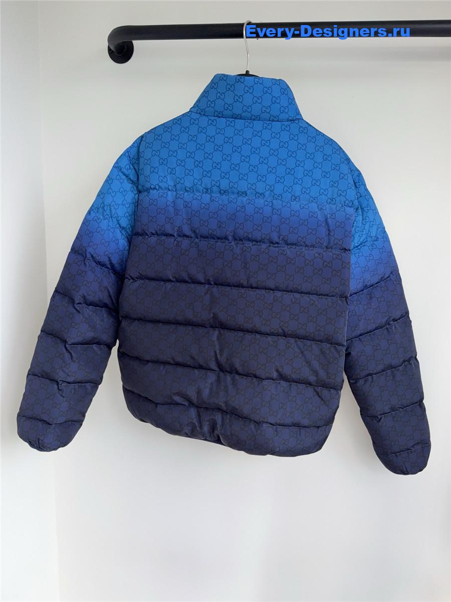 Gvc*1 printed technical poplin zip jacket