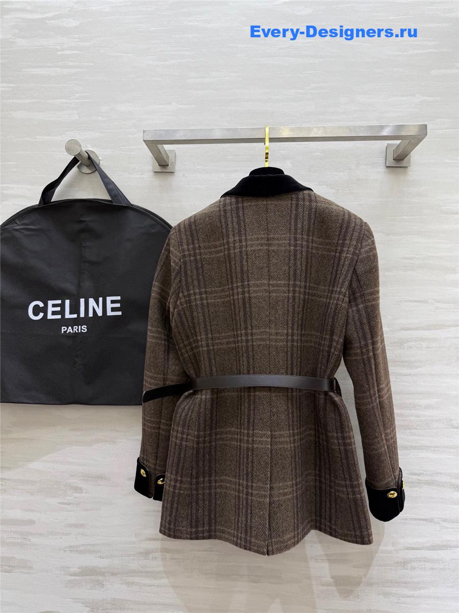 Ce1i*e wool plaid blazer