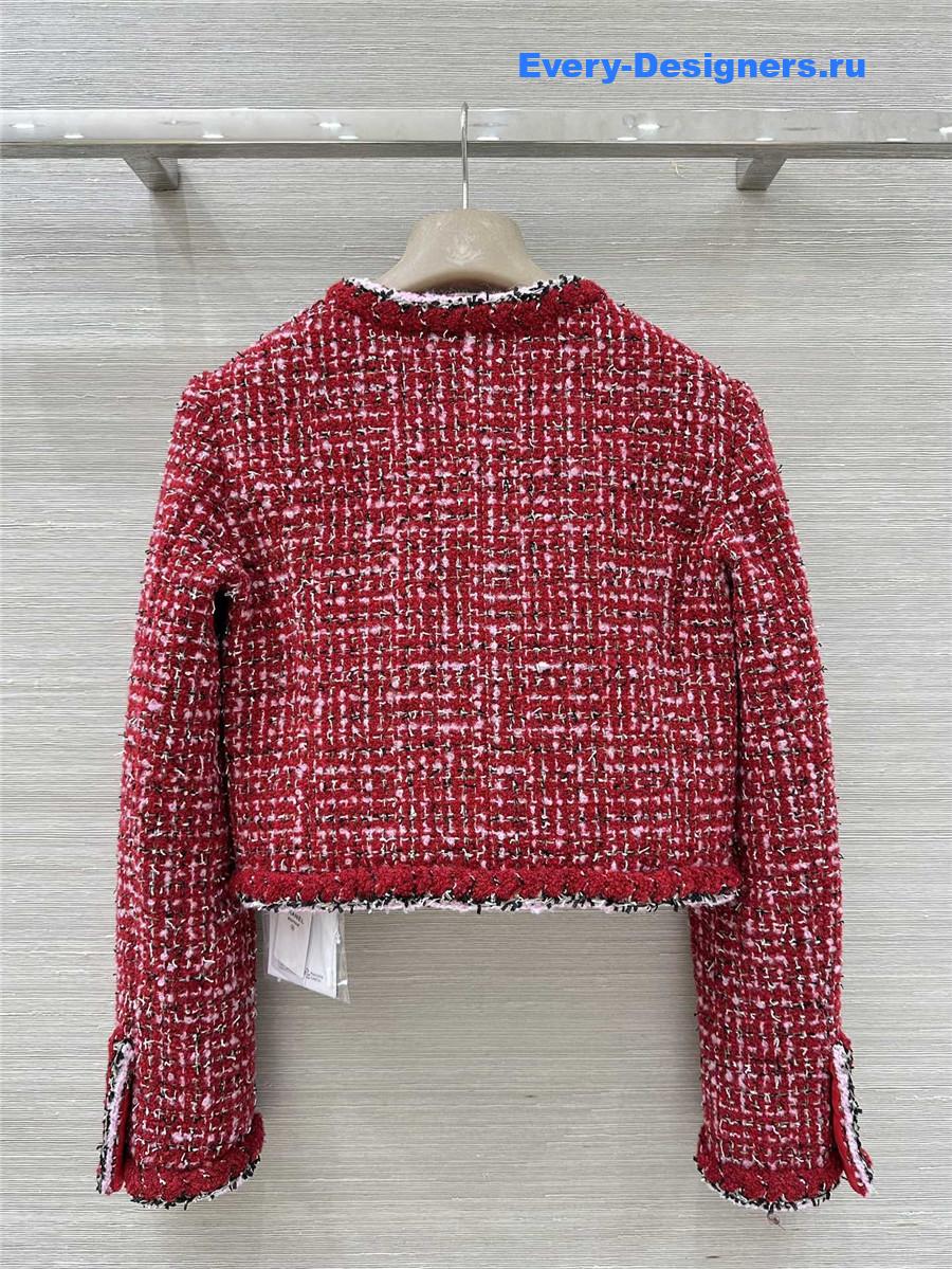 Ch**el red tweed jacket