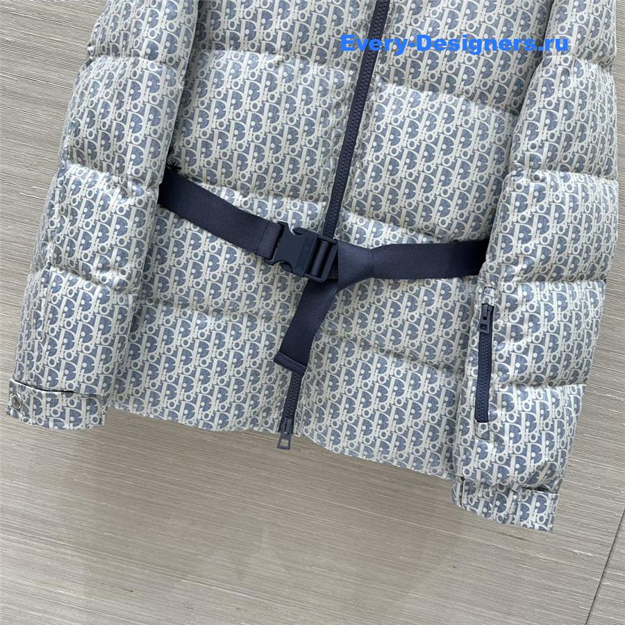 D10r D10ralps blue white quilted technical taffeta puffer jacket