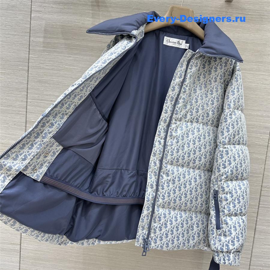 D10r D10ralps blue white quilted technical taffeta puffer jacket
