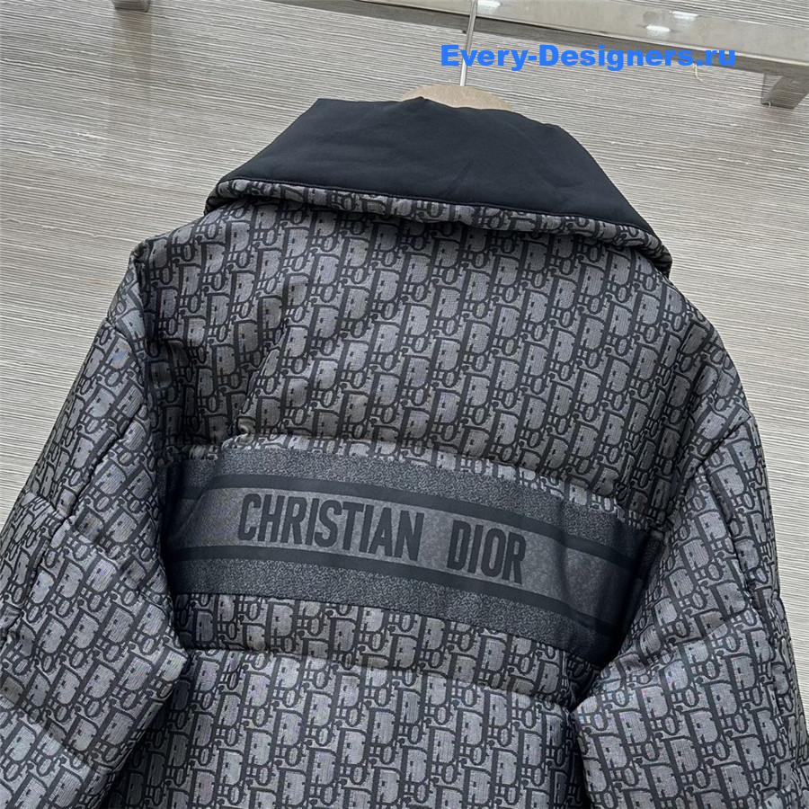 D10r D10ralps grey quilted technical taffeta puffer jacket