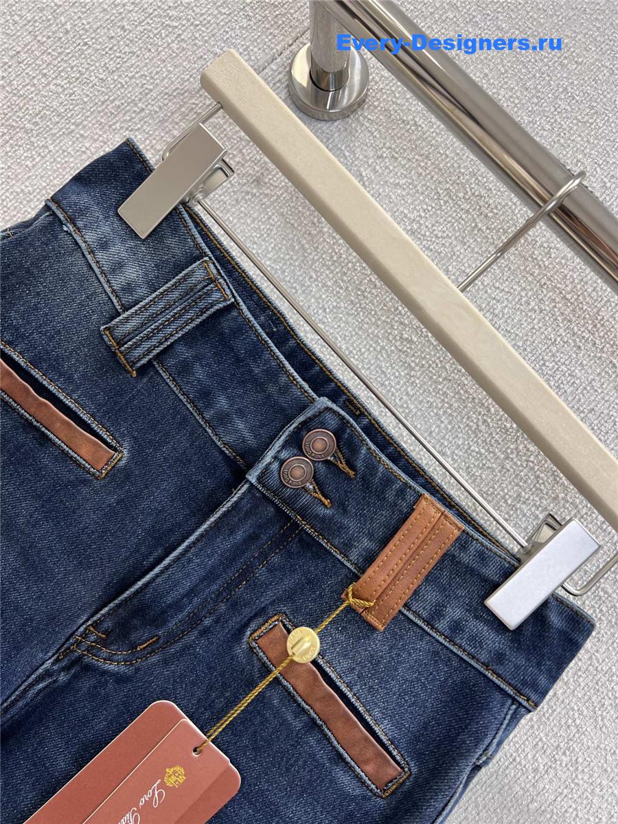 L0r0 P1ana blue flared jeans