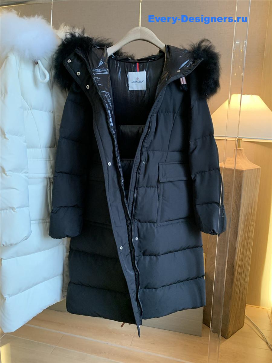 Moncler Ruvuma Black Long Down Jacket