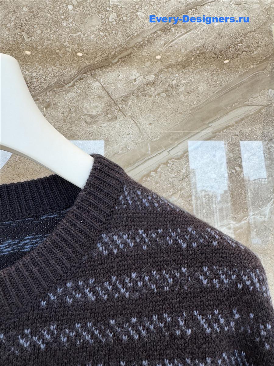 L0ew* striped logo-embroidered sweater