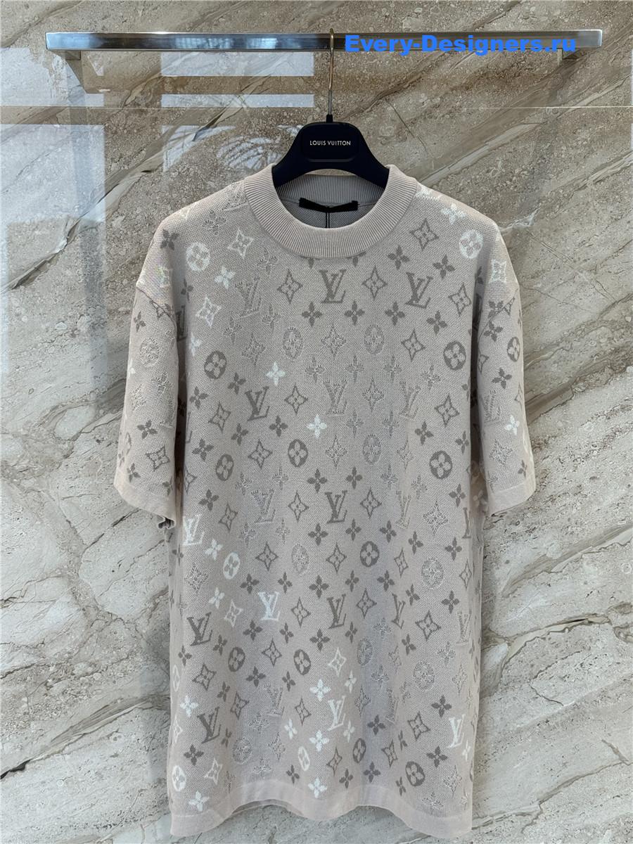 l0vis Vvtt0n monogram beige gradient t-shirt
